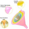 6-5 шт./комплект, складывающиеся прозрачные цветные воронки, многофункциональные домашние воронки конфетного цвета