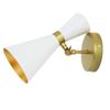 Современный настенный светильник Nordic Trumpet Lamp с лампочкой E27 для коридора, гостиной, фойе, спальни, регулируемый угол наклона, металлические светильники