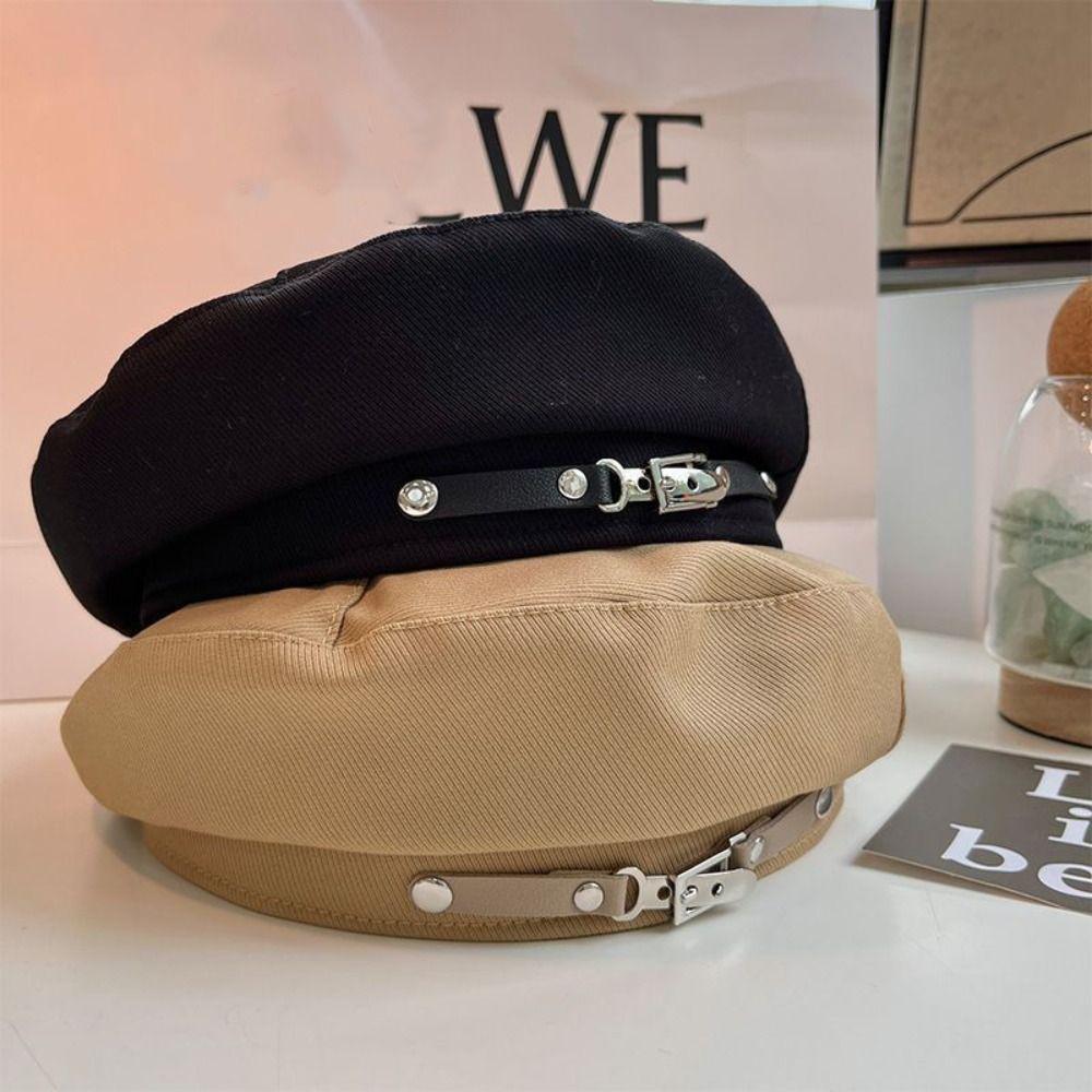 Металлическая цепочка плиссированная шляпа-берет солнцезащитная плиссированная восьмиугольная кепка шляпа художника облаков на открытом воздухе