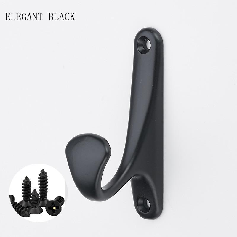 Vintage Clothes Hangers Zinc Alloy Wall Hook Cloth Coat Hat Hanging Hooks Bathroom Robe Hangers Kitchen Hook Racks With Screws