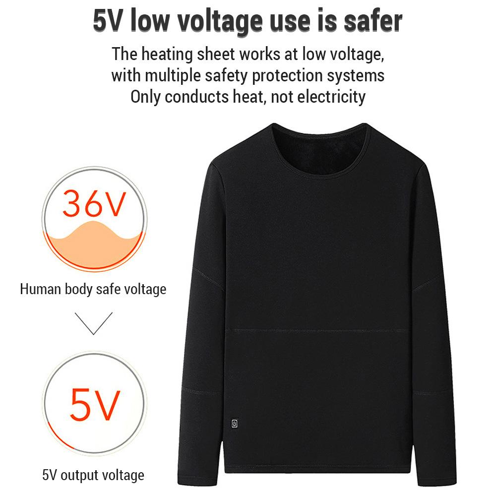 Комплект нижнего белья с электрическим подогревом для женщин, 22 зоны, костюм для тела с подогревом лыж