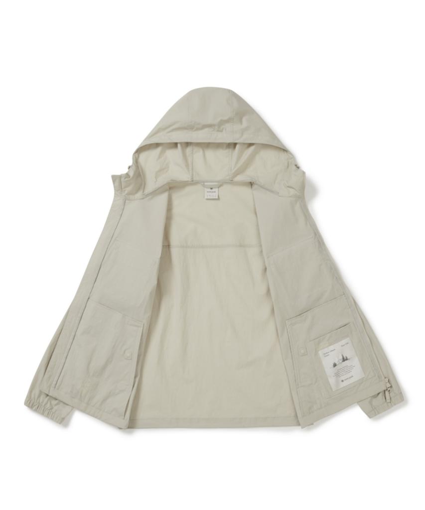Ветровка Snowpeak Apparel Root Out с карманами (S26Mmrwb60) Светло-бежевый
