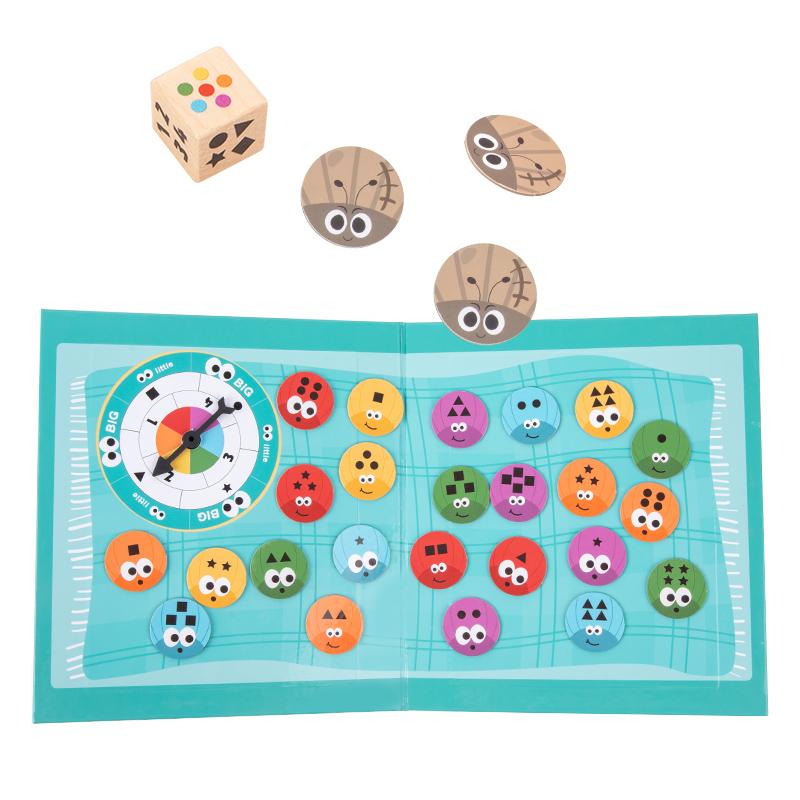 Детские развивающие игрушки настольные игры Мастер насекомых Сопоставление цветов Родитель-ребенок Внимательность Форма Число Упражнение Интерактивная игрушка