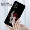 E-Escanor Sun Cartoon Phone Case For Samsung S25,S24,S23,S22,S21,S20,S10,Ultra,Plus,Lite,FE,Soft Silicone Black Cover