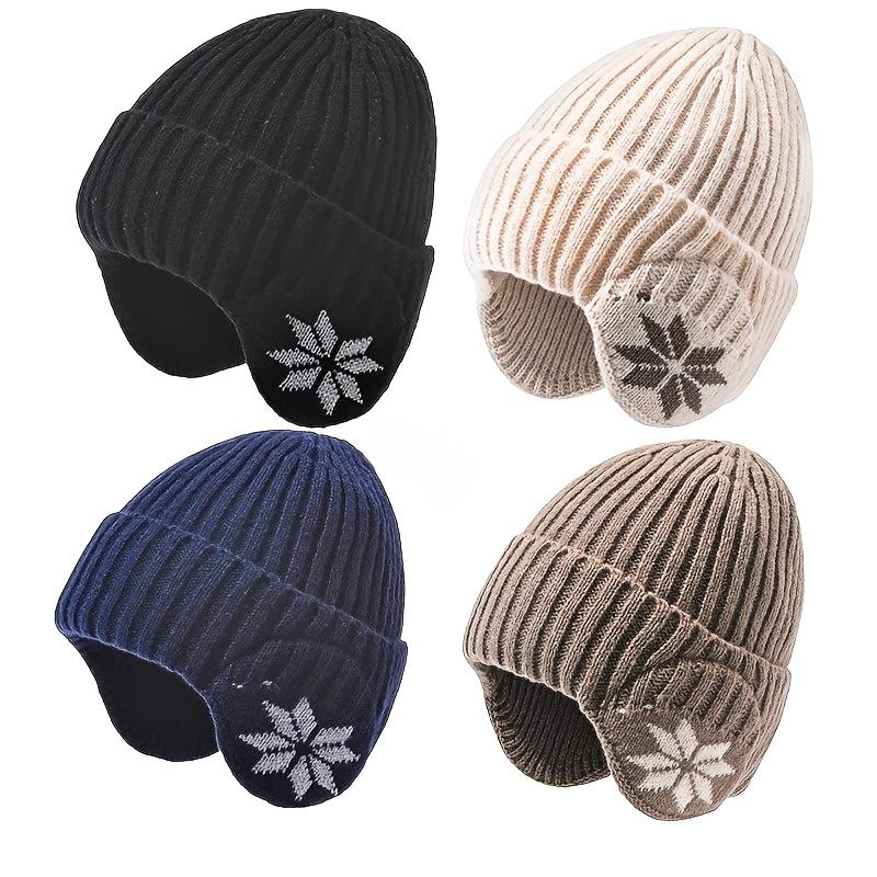 Winter Windproof, Cold Proof and Warm Wool Knitted Hat, Protecting The Ears and Head, Skin Friendly and Thickened for Warmth