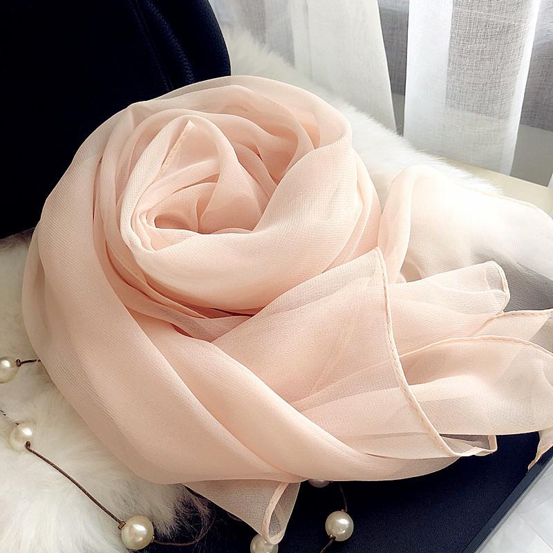 New Versatile Solid Color Dance Scarves Sunscreen Scarves With Good Drape Women'S Long Scarves And Gauze Scarves