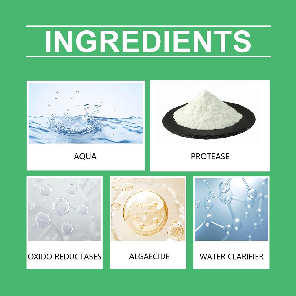 Algaecide Remove Moss Without Hurting Fish, Remove Green Brown , Remove Green Water 100ml