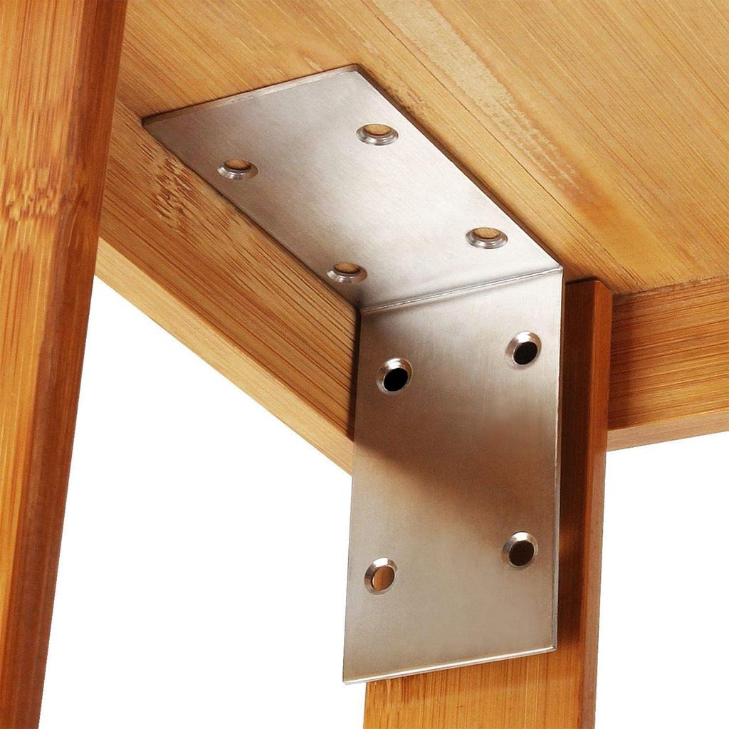 L-shaped heavy-duty corner brace, stainless steel corner brace, suitable for wooden beam frames, fences, shelves, furniture