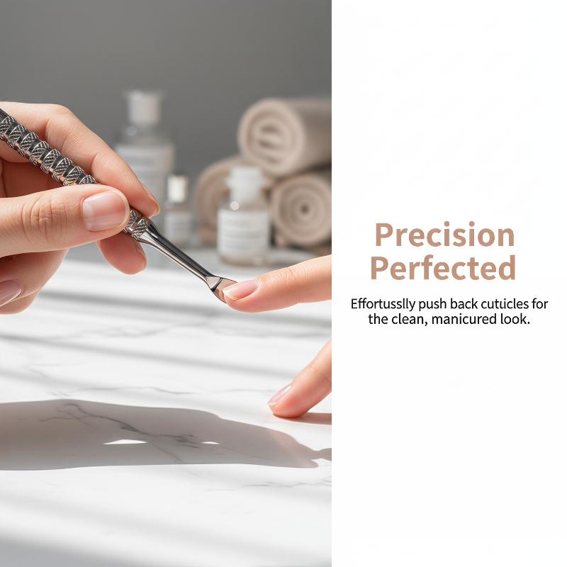 Professional Stainless Steel Nail Cuticle Pusher Heavy Duty Gel Remover Scraper Manicure Equipment