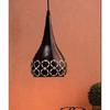 Металлический подвесной светильник, 6" маленький, черный