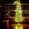 3 FT Bendable Christmas Tree Easy Assembly Crooked Neck Christmas Tree Crooked Neck PVC Christmas Tree for Home Office Street