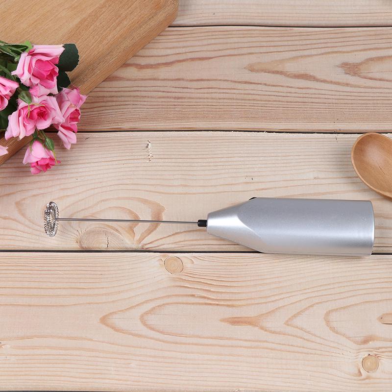 1шт ручной венчик для молока на батарейках пеногенератор электрический венчик венчик