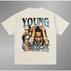 2025 Summer New YOUNG DOLPH Y2K Top T-shirt Flat Print Large Size Crew Neck Top Short Sleeve Casual Men's and Women's T-shirt