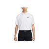 Dri-FIT Tour Простой Дышащий Мягкий Удобный Поло Быстросохнущая Футболка с Коротким Рукавом Мужские Топы Белый Черный FZ7476-100