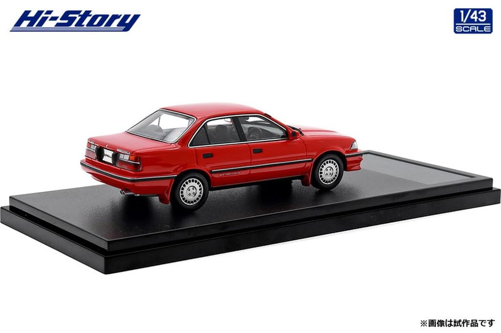 Hi Story Scale Toyota Corolla Sedan GT Super Red II Finished Model 1/43 (1987)
