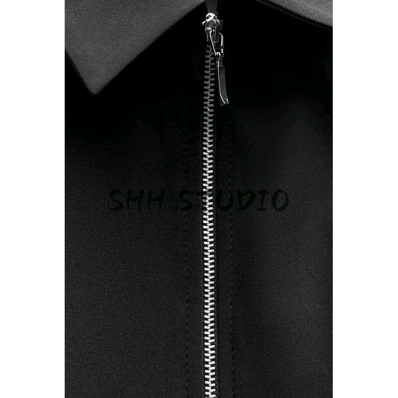 Spring New Women's Clothing French Simplicity Silm Sleeveless Lapel Zipper Mini Dress 8748841