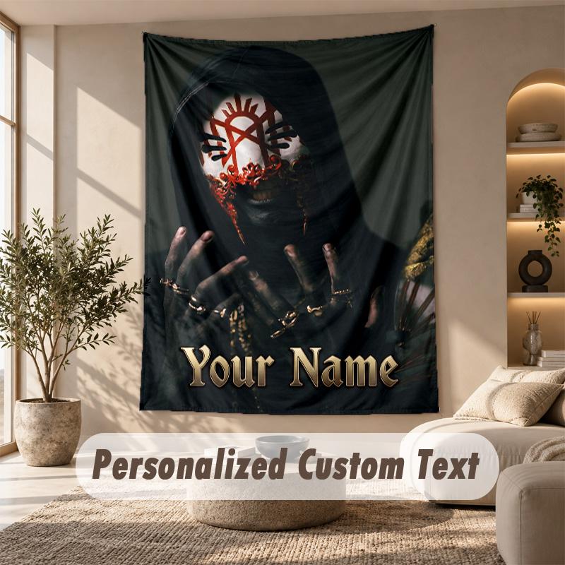 Tapestry Custom Name Text, Wall Hanging Tapestry Home Room DecorSleep Token