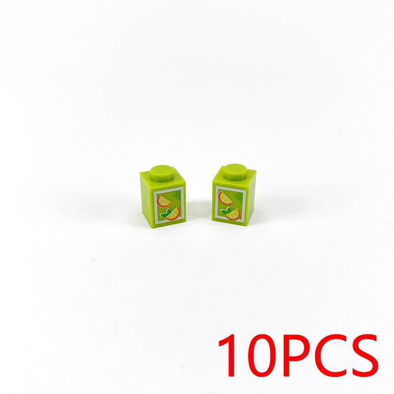 MOC Печатная плитка ИгрушкаСовместимые Кирпичи Аксессуары Строительные Блоки Город ПК Телефон Часы Пицца Детали Кирпичи Дети Дети