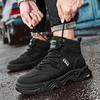 Высокие мужские ботинки, новые весенние и осенние спортивные ботинки на толстой подошве, повседневные ботинки Martin, мужские ботинки со шнуровкой, увеличивающие высоту, короткие ботинки