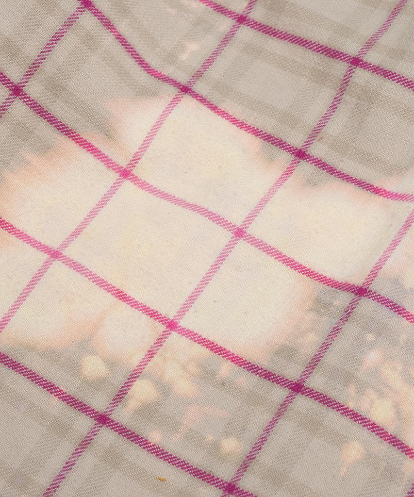GRAILZ Bleached Plaid Shirts [Beige]
