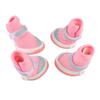 4pcs Dog Booties Summer Stylish Breathable Mesh Slip Resistance Dog Paw Protecto for Outdoor Hiking Walking