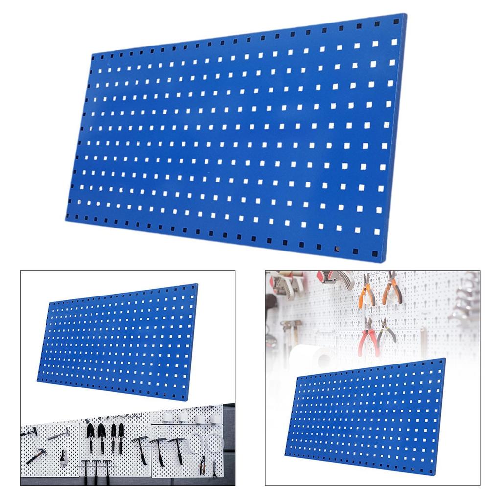 Настенный органайзер Pegboard, настенная панель Pegboard, металлическая, экономящая пространство, универсальная, 35,43 дюйма x 17,72 дюйма, организация гаража для мастерской