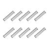 10-Piece Compression Springs, 0.5 X 3.5 X 15mm, 304 Stainless Steel, for Construction, Plastic Models, Toys, and Repairs, Silver