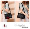 2023 Korean Style Soft PU Leather Multi-Layer Shoulder Bag - Large Capacity, Fashionable, Versatile Women's Messenger Bag