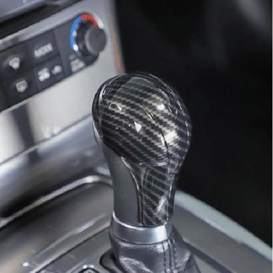 ABS Carbon Fiber Gear Shift Knob Trim Cover Fits Infiniti G25 G35 G37 2007-2013