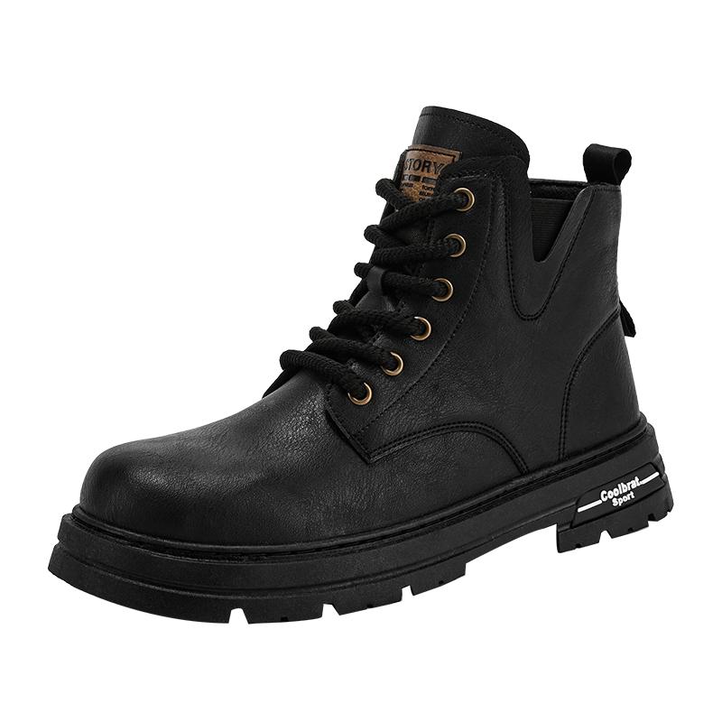 Ankle Boots Men's Denim Boots Rubber Sole Men Work Shoe Brown Motorcycle Shoes Platform Designer Shoes 2025 Classic Short Boots