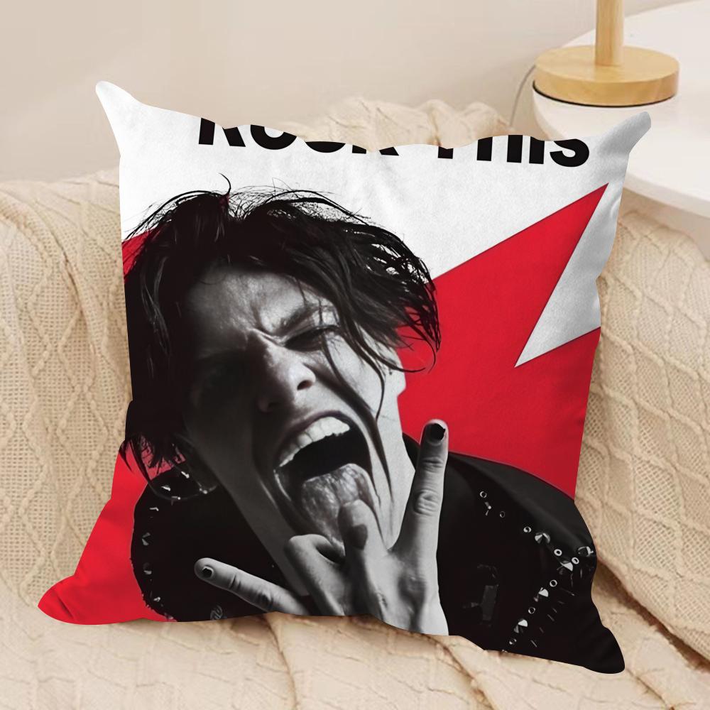Y-Yungblud Певец Рок-музыки Наволочка Подушка Ультрамягкая Кожаная Ткань Облачный Комфорт & Скрытая Молния