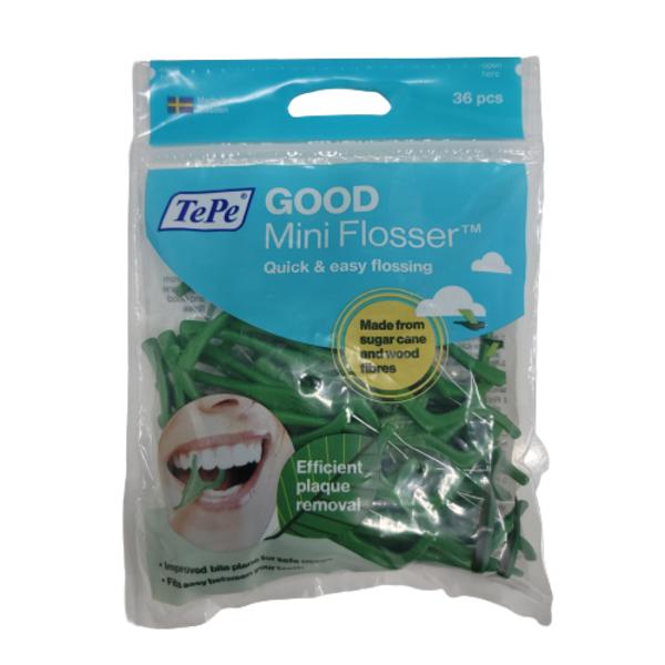 Tepe Goods Mini Flosser D-образная зубная нить, 36 шт., 2 шт.
