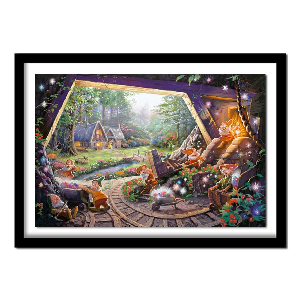 5D DIY Алмазная картина Мультфильм, Декор детской комнаты, 3D Алмазная вышивка Алмазная, вышивка крестиком