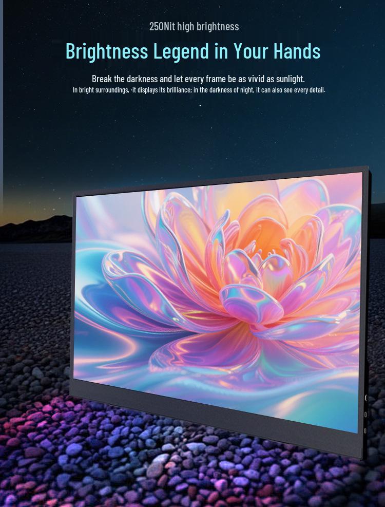 15.6" Беспроводной Портативный Монитор 1080p для ПК, Телефона, Игр PS5/Switch