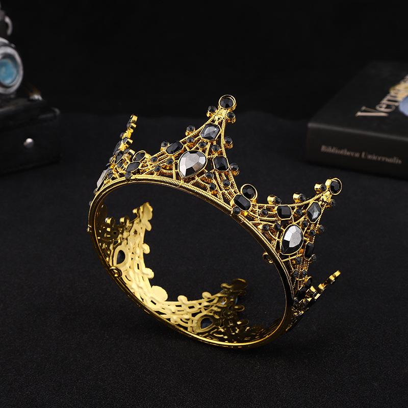 Украшения для торта в виде цветка в стиле ретро с черной короной