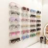 Acrylic Glasses Display Rack for Sunglasses & Eyewear, Wall Mounted Clear Storage Box Organizer, Modern Home Decoration Shelf