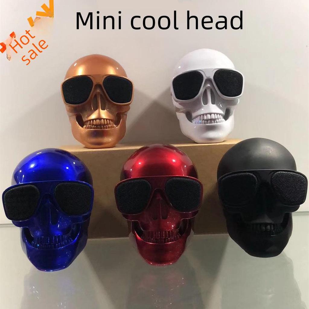 Popular Mini Skull Wireless Bluetooth Speaker - Outdoor, Portable Cartoon Ghost Design with Heavy Bass, Perfect Gift