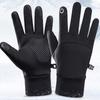 Зимние перчатки Ветрозащитные Сенсорные Нескользящие Черные Теплые Перчатки для Мужчин Женщин Бег Пеший туризм