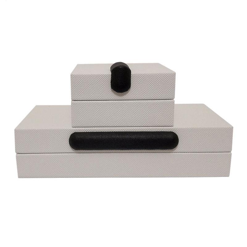 Шкатулка из скандинавской кожи для ювелирных изделий Модель комнаты Ящики для хранения Творческий роскошный орнамент Организация часов Дисплей Бусины Ювелирные аксессуары Упаковка