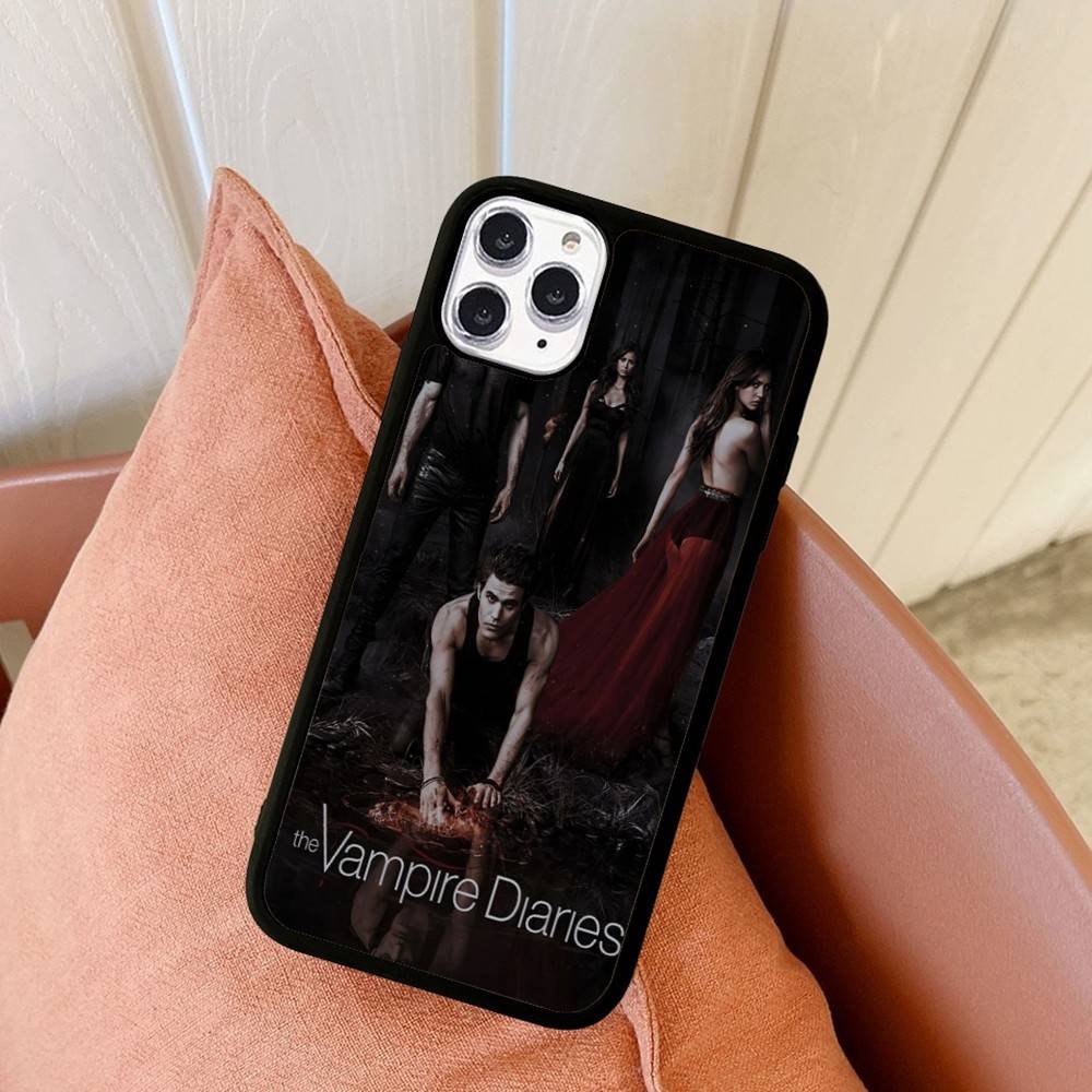 T-V-Дневники вампира Чехол для телефона iPhone 17 16 15 14 13 Pro 12 11 Pro Max Жесткий PC+TPU Задняя крышка