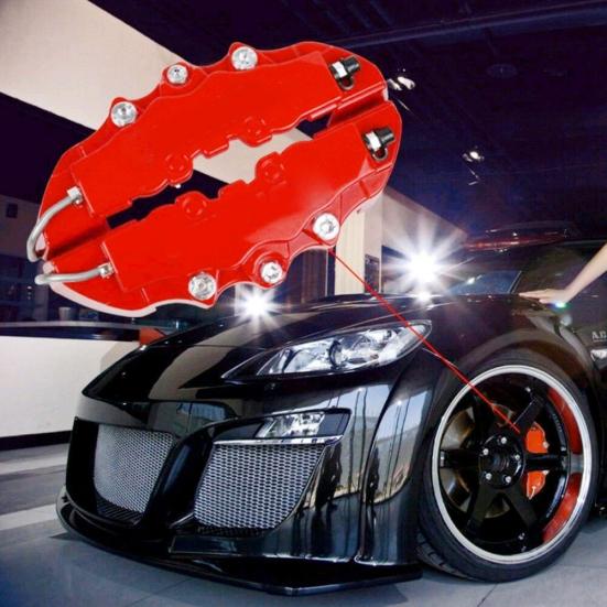 4 шт./компл. 3D универсальный автомобильный передний задний дисковый тормозной суппорт, украшение крышки