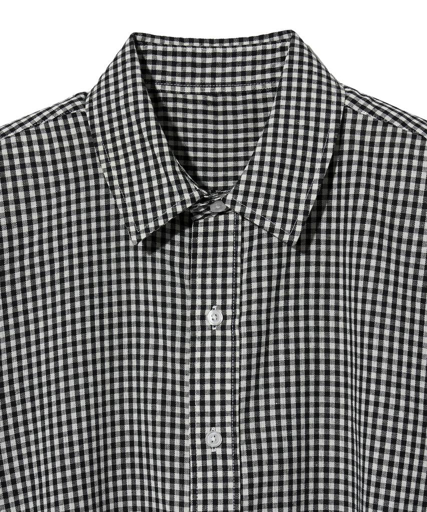 STANDARDERROR 87-Stan072 Classic Oversized Short Sleeve Gingham Check Shirt (B Type)