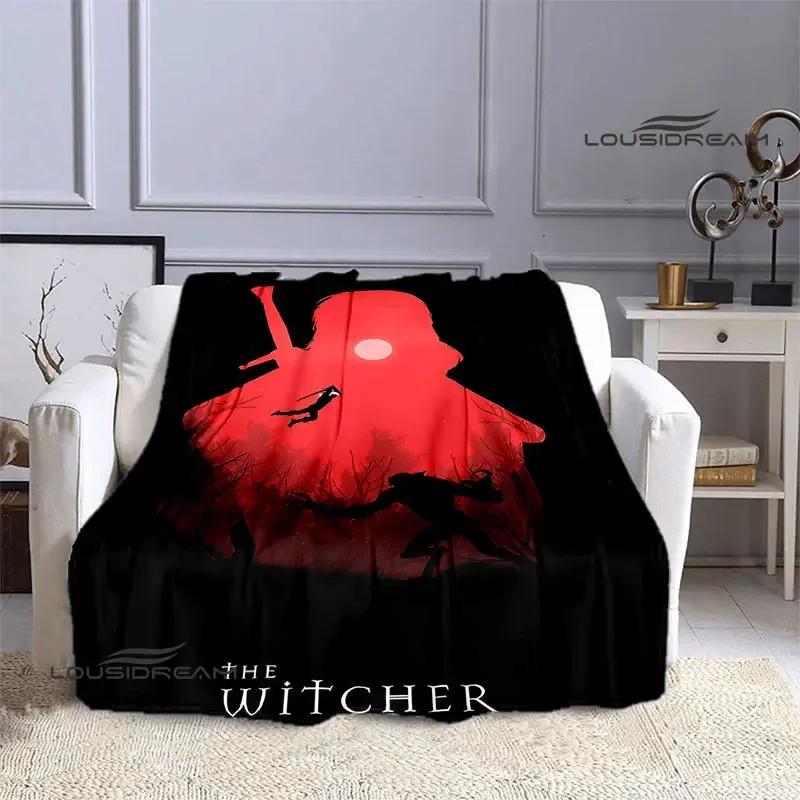 W-Witcher game Printing blanket Flange Warm blanket picnic blanket Home travel blanket bed linings Birthday Gift  picnic blanket