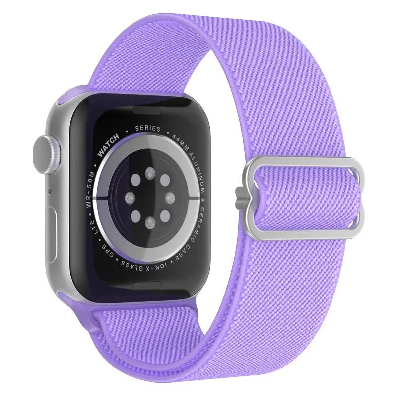 Эластичный нейлоновый ремешок для Apple Watch ultra 2 49 мм Series 9/8/7 41 мм 45 мм 38/42-40 мм/44 мм Богемский браслет ремешок для iWatch 6 5 4 3 Se