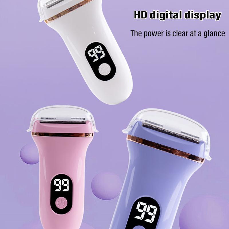 Электрический безболезненный эпилятор для женщин, перезаряжаемая бритва для удаления волос для ног, тела, лица, губ, подбородка, триммер для зоны бикини