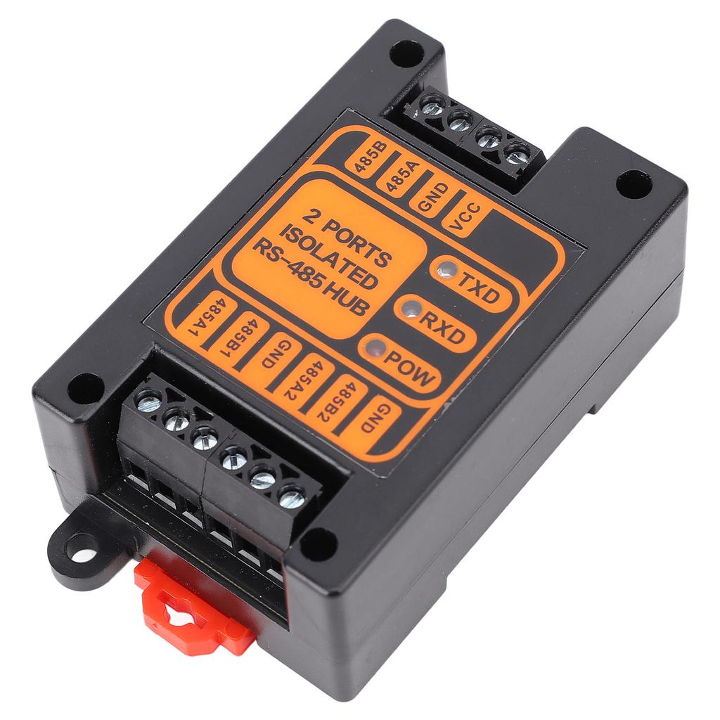 2 Ports Isolated Hub Serial Converter Automatic Isolated Hub 1 in 2 Out Industrial Isolated Hub for Outdoor Engineering Applications