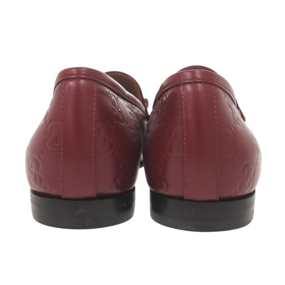 Б/у ОРИГИНАЛЬНЫЕ лоферы GUCCI 786016 Jordaan Horsbit Guccissima Кожаная обувь Бордовый