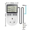 Digital Thermostat Outlet Plug Temperature Controller Heating Cooling with Probe