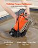 1500W Submersible Trash Pump, 21000 L/H, Cast Iron Submersible Sump Sewage Pump with Automatic Float Switch, 18M Max Lift, Draining Dirty Clean Water,
