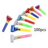 100 PCS Blowouts Noisemakers Funny Party Blowouts Blowers for Kids Assorted Color for Birthday Baby Shower New Year